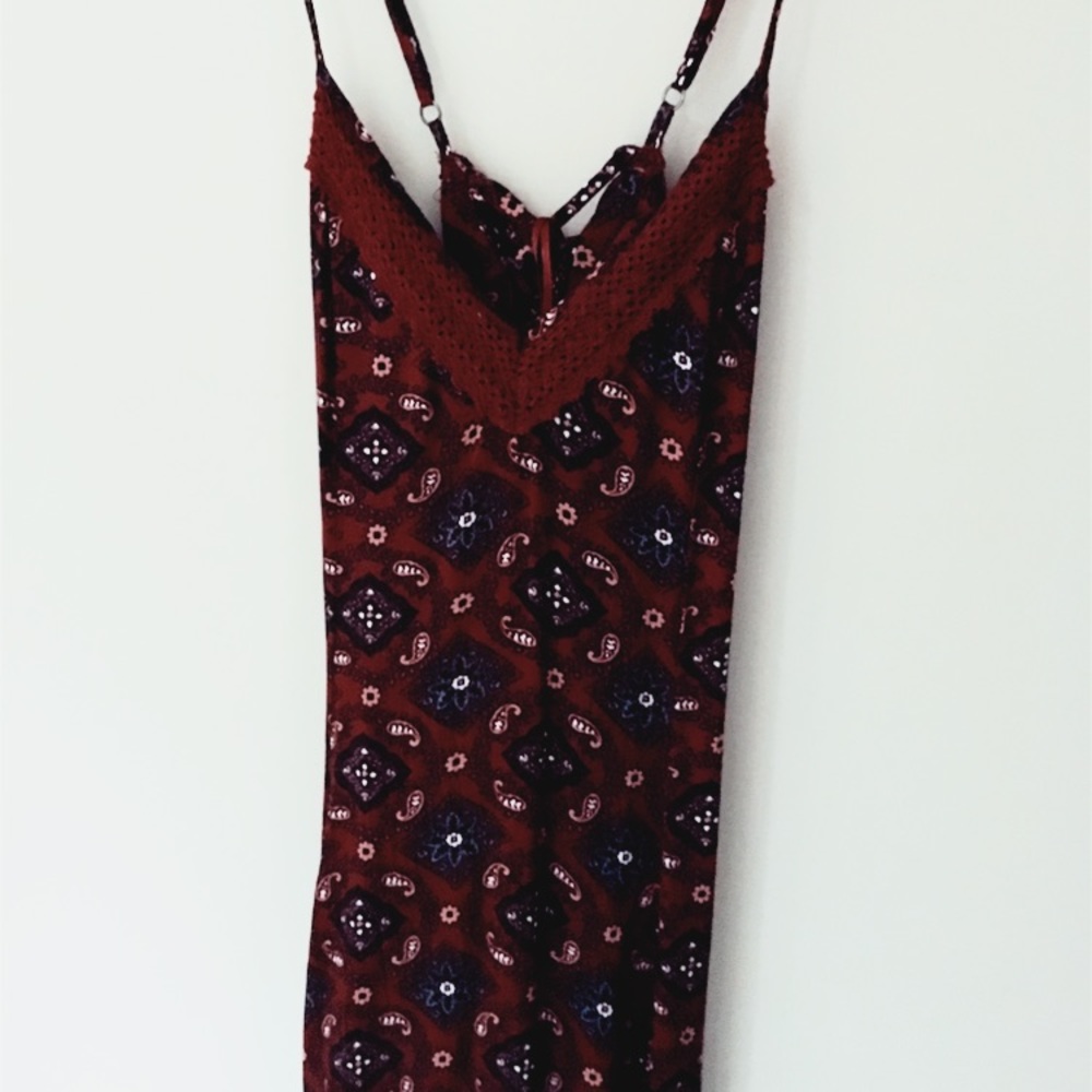 Maroon Maxi Dress